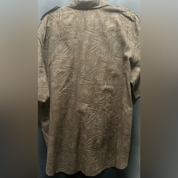 Polo by Ralph Lauren Paisley Light-Weight Short-Sleeve Military Shirt – 2XL - Picture 5 of 9